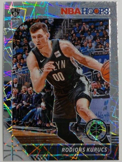 2019-20 Hoops Premium Stock Basketball Prizm Silver Laser Rodions Kurucs #17