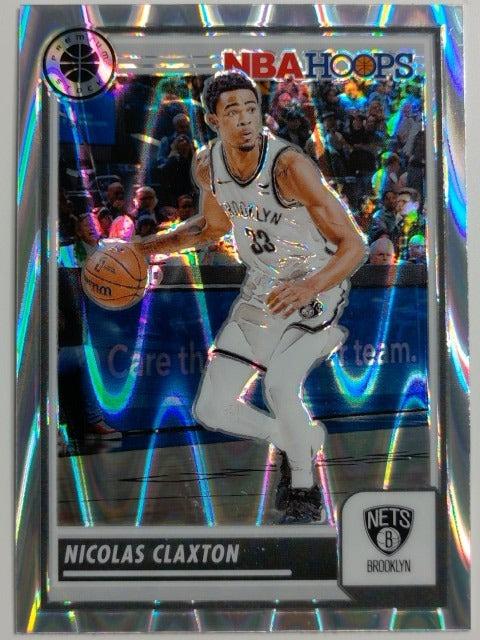 2023-24 Hoops Premium Stock Basketball Seismic Prizm Nicolas Claxton #259