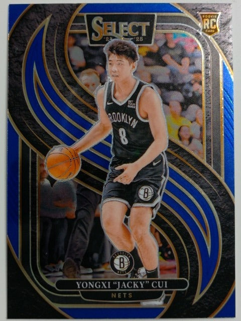 2024-25 Panini Select Basketball Blue (Retail) Yongxi "Jacky" Cui #176 RC