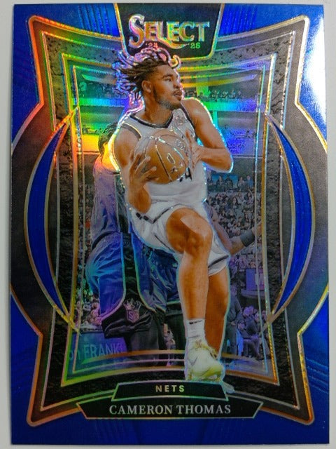 2024-25 Panini Select Basketball Blue Prizm Cameron Thomas #50