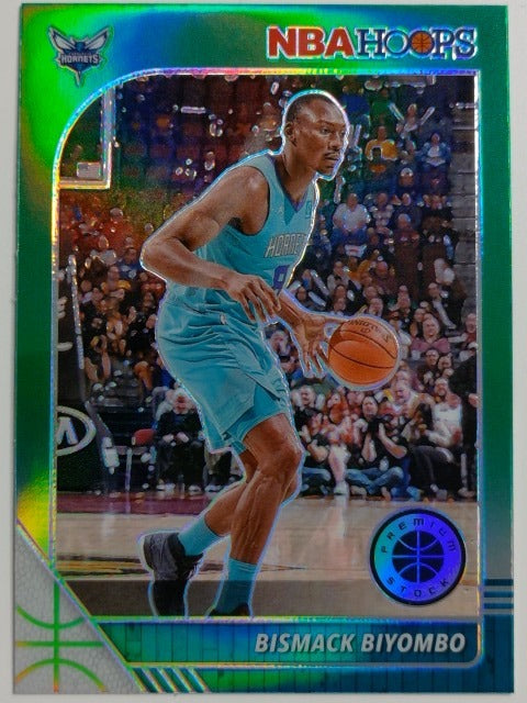 2019-20 Hoops Premium Stock Basketball Prizm Green Bismack Biyombo #23
