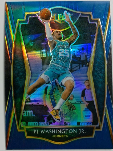 2020-21 Panini Select Basketball Blue Prizm PJ Washington Jr. #165