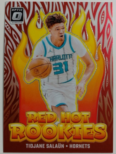 2024-25 Donruss Optic Basketball Red Hot Rookies Tidjane Salaun #5