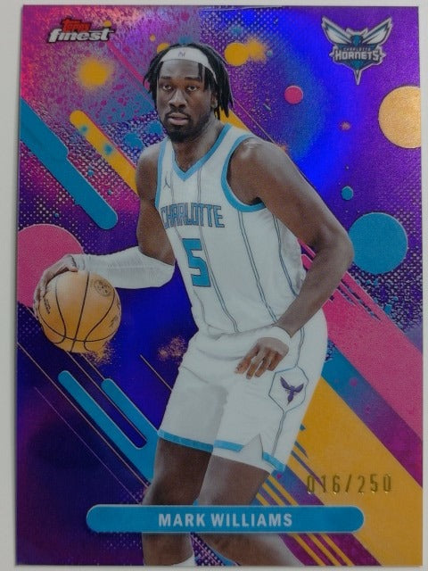 2025-26 Finest Basketball Purple Refractor 016/250 Mark Williams #49