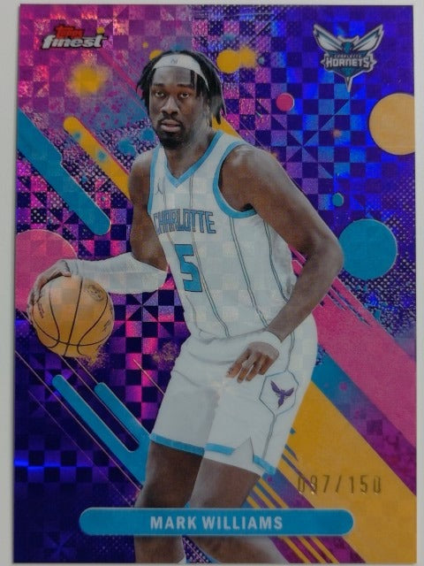 2025-26 Finest Basketball Purple X-Fractor 097/150 Mark Williams #49