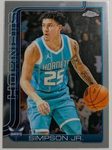 2025-26 Topps Chrome Basketball KJ Simpson Jr. #45