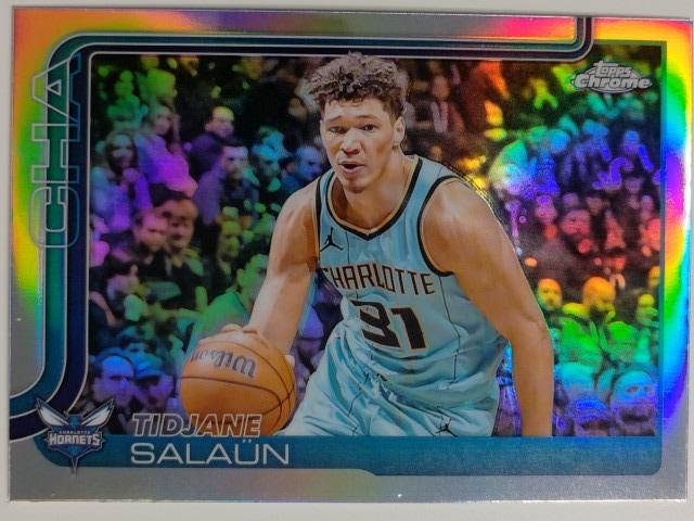 2025-26 Topps Chrome Basketball Refractor Tidjane Salaün #8