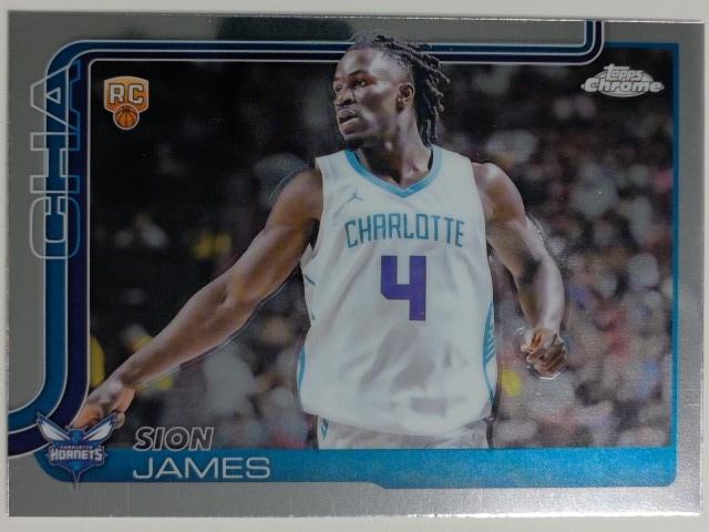 2025-26 Topps Chrome Basketball Sion James #283 RC
