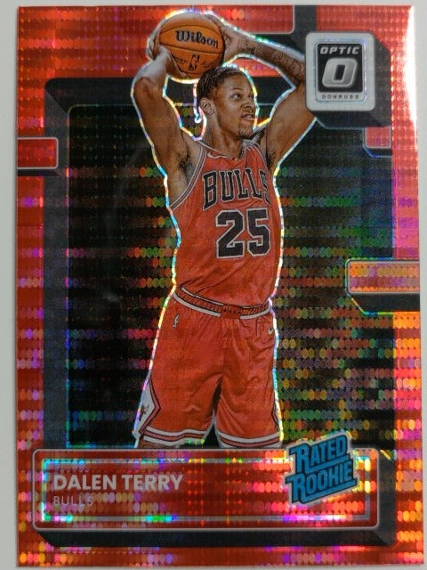 2022-23 Donruss Optic Basketball Red Sparkle Dalen Terry #232
