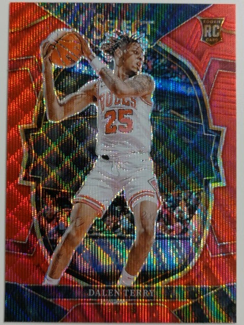 2022-23 Panini Select Basketball Red Wave Prizm Dalen Terry #89 RC