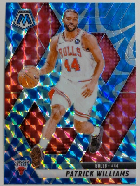 2024-25 Panini Mosaic Basketball Reactive Blue Mosaic Patrick Williams #48