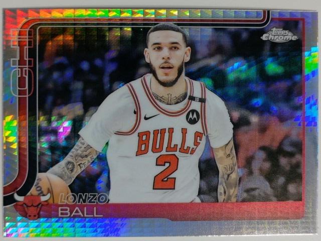 2025-26 Topps Chrome Basketball Prism Refractor Lonzo Ball #38