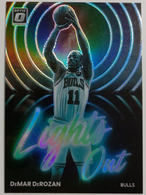 2022-23 Donruss Optic Basketball Lights Out Holo DeMar DeRozan #15