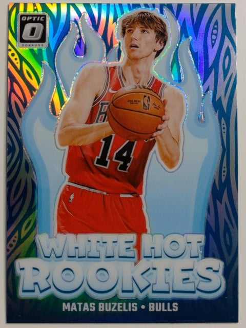2024-25 Donruss Optic Basketball White Hot Rookies Holo Matas Buzelis #10