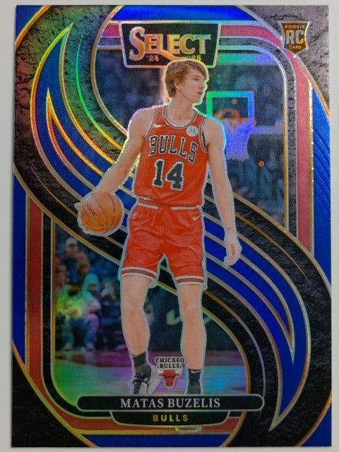 2024-25 Panini Select Basketball Blue Prizm Matas Buzelis #166 RC