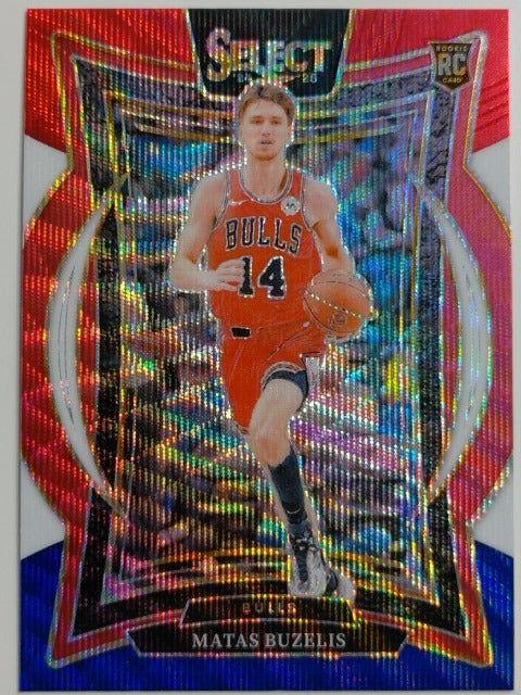2024-25 Panini Select Basketball Tri-Color Prizm Matas Buzelis #70 RC