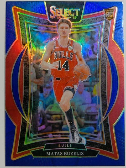 2024-25 Panini Select Basketball Blue Prizm Matas Buzelis #70 RC