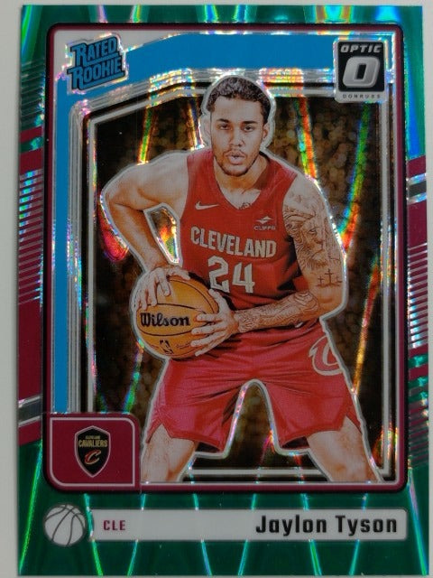 2024-25 Donruss Optic Basketball Green Seismic Jaylon Tyson #253 RC