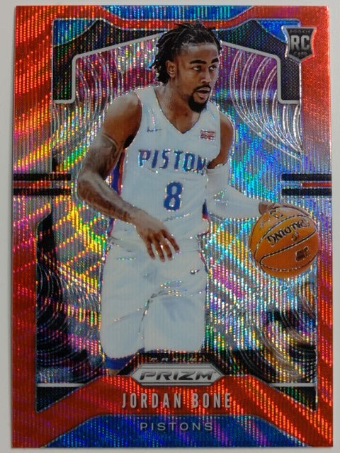 2019-20 Panini Prizm Basketball Prizm Ruby Wave Jordan Bone #291
