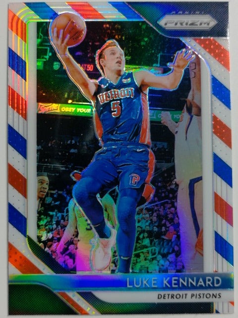 2018-19 Panini Prizm Basketball Prizm Red White and Blue Luke Kennard #152