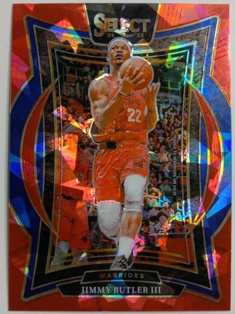 2024-25 Panini Select Basketball Red Cracked Ice Prizm Jimmy Butler III #34
