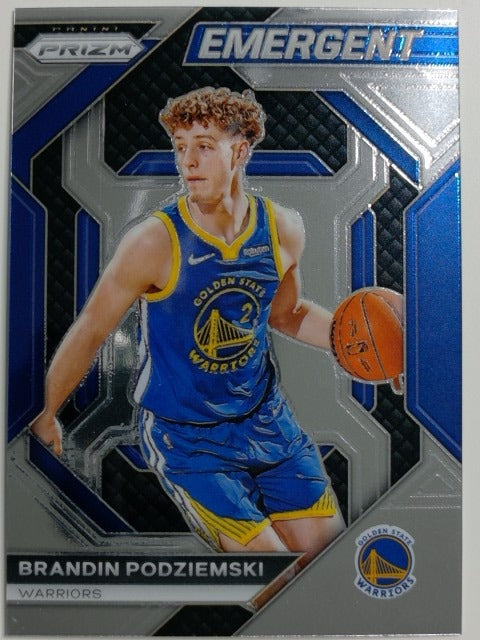 2023-24 Panini Prizm Basketball Emergent Brandin Podziemski #24