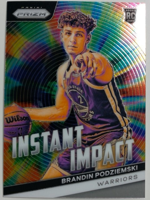 2023-24 Panini Prizm Basketball Instant Impact Brandin Podziemski #25