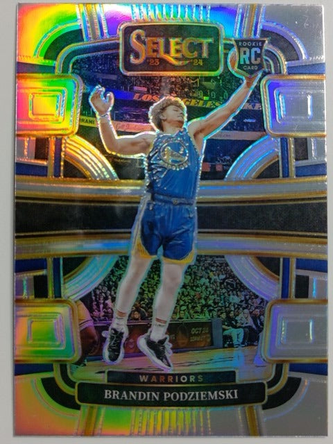 2023-24 Panini Select Basketball Silver Prizm Brandin Podziemski #93 RC