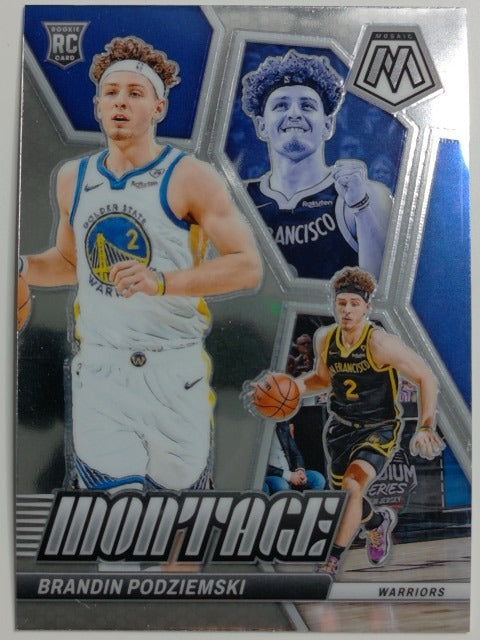 2023-24 Panini Mosaic Basketball Montage Brandin Podziemski #27