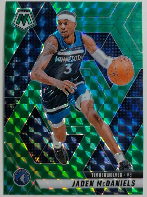 2024-25 Panini Mosaic Basketball Green Mosaic Jaden McDaniels #101