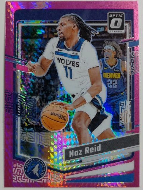 2023-24 Donruss Optic Basketball Hyper Pink Naz Reid #192