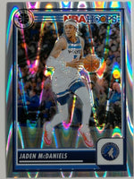 2023-24 Hoops Premium Stock Basketball Seismic Prizm Jaden McDaniels #128