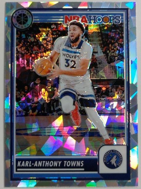 2023-24 Hoops Premium Stock Basketball Ice Prizm Karl-Anthony Towns #275