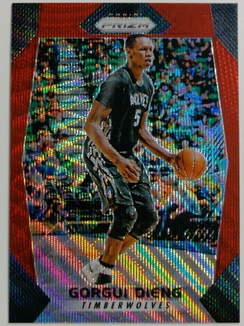 2017-18 Panini Prizm Basketball Prizm Ruby Wave Gorgui Dieng #88