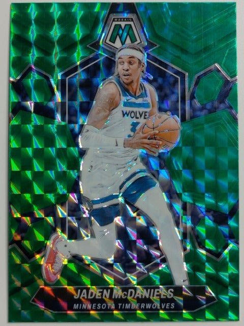 2023-24 Panini Mosaic Basketball Green Jaden McDaniels #87