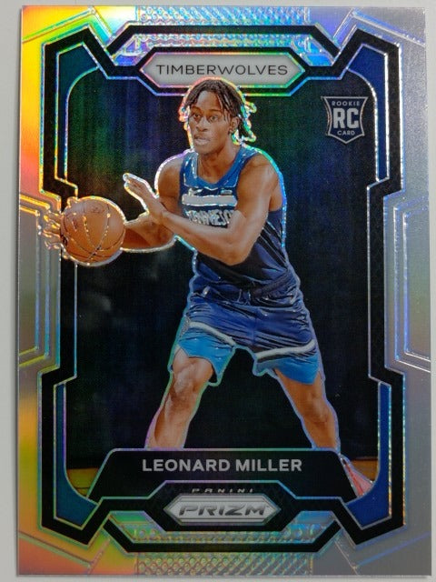 2023-24 Panini Prizm Basketball Prizm Silver Leonard Miller #155 RC
