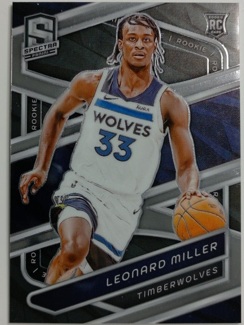 2023-24 Panini Spectra Basketball Leonard Miller #136 RC