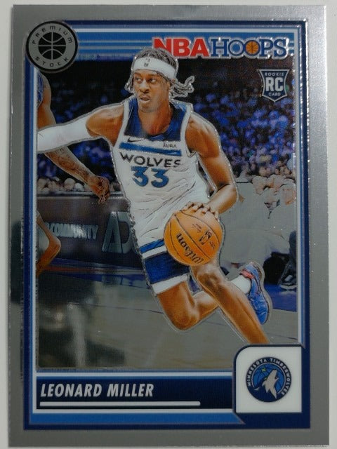 2023-24 Hoops Premium Stock Basketball Leonard Miller #80