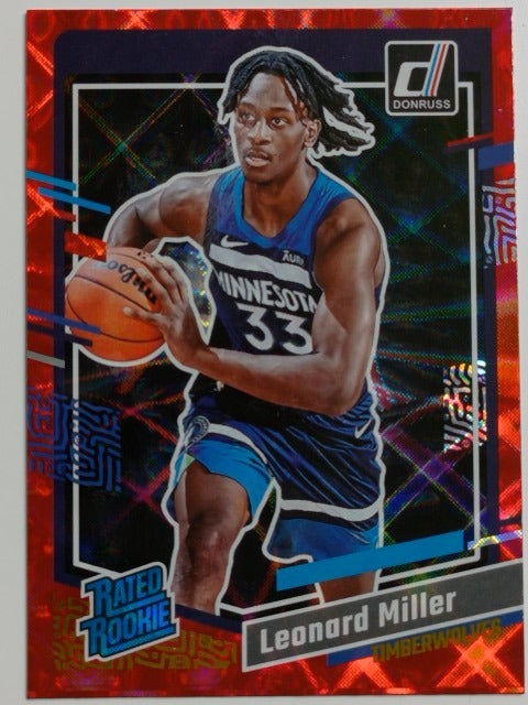 2023-24 Donruss Basketball Red Leonard Miller #209 RC