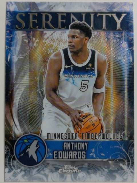 2025-26 Topps Chrome Basketball Serenity Anthony Edwards #SY-4