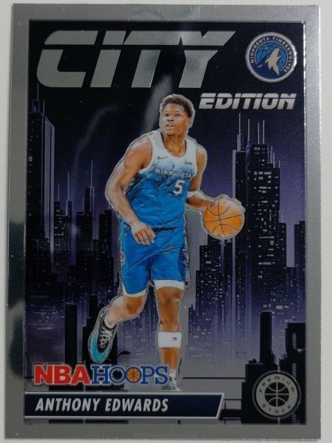 2023-24 Hoops Premium Stock Basketball City Edition Anthony Edwards #4