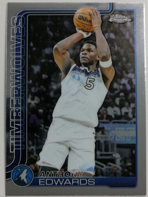 2025-26 Topps Chrome Basketball Anthony Edwards #151