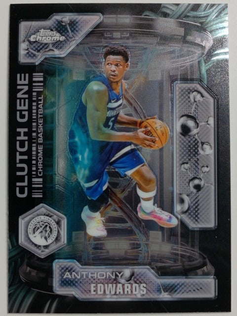 2025-26 Topps Chrome Basketball Clutch Gene Anthony Edwards #CG-4