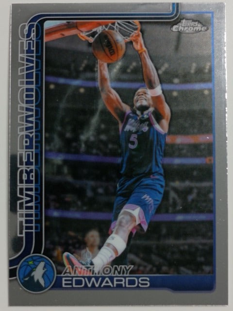 2025-26 Topps Chrome Update Basketball Anthony Edwards #17