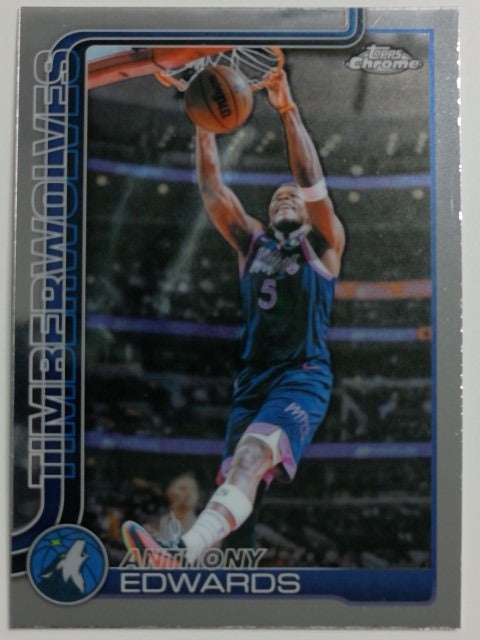 2025-26 Topps Chrome Update Basketball Anthony Edwards #17