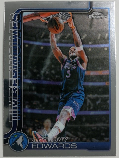 2025-26 Topps Chrome Update Basketball Anthony Edwards #17