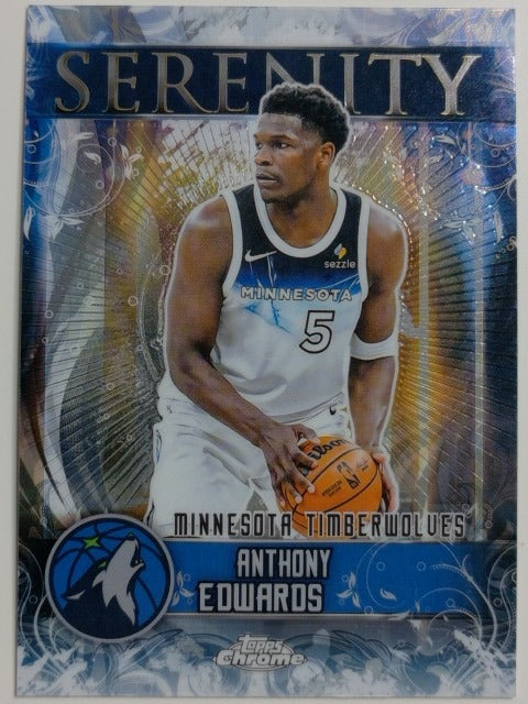 2025-26 Topps Chrome Basketball Serenity Anthony Edwards #SY-4