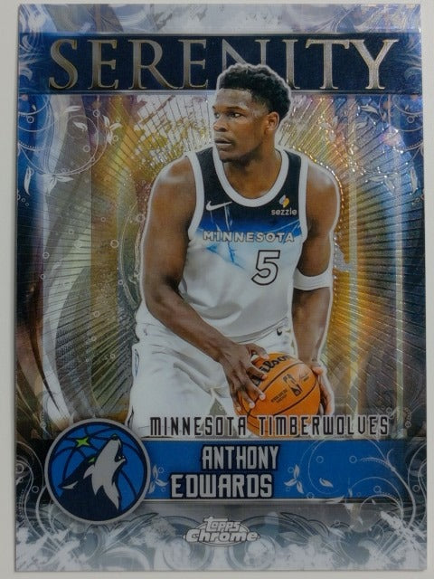 2025-26 Topps Chrome Basketball Serenity Anthony Edwards #SY-4