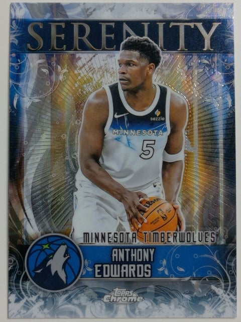 2025-26 Topps Chrome Basketball Serenity Anthony Edwards #SY-4