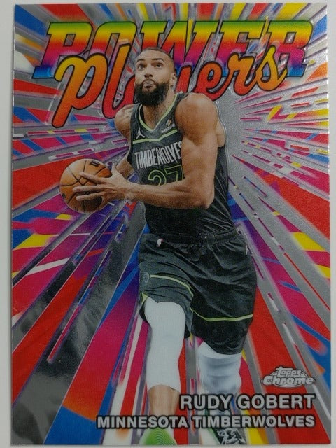 2025-26 Topps Chrome Update Basketball Power Players Rudy Gobert #PP-4